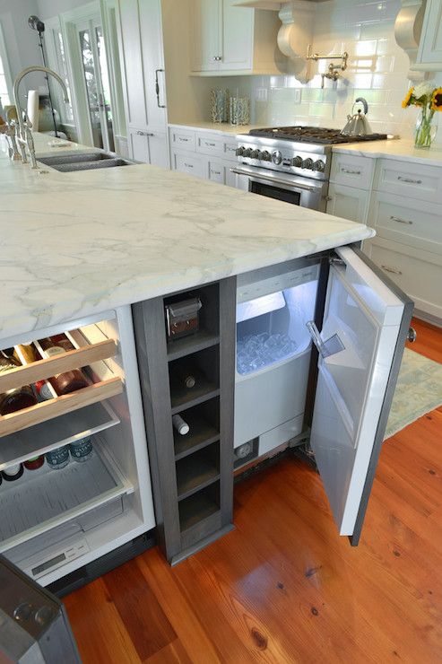 39 Smart Kitchen Islands With Built In, Kitchen Island With Fridge Drawers