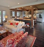 3 Tips To Unite The Kitchen And The Living Room Right