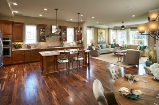 Tips To Unite The Kitchen And The Living Room Right