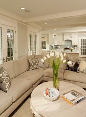 3 Tips To Unite The Kitchen And The Living Room Right