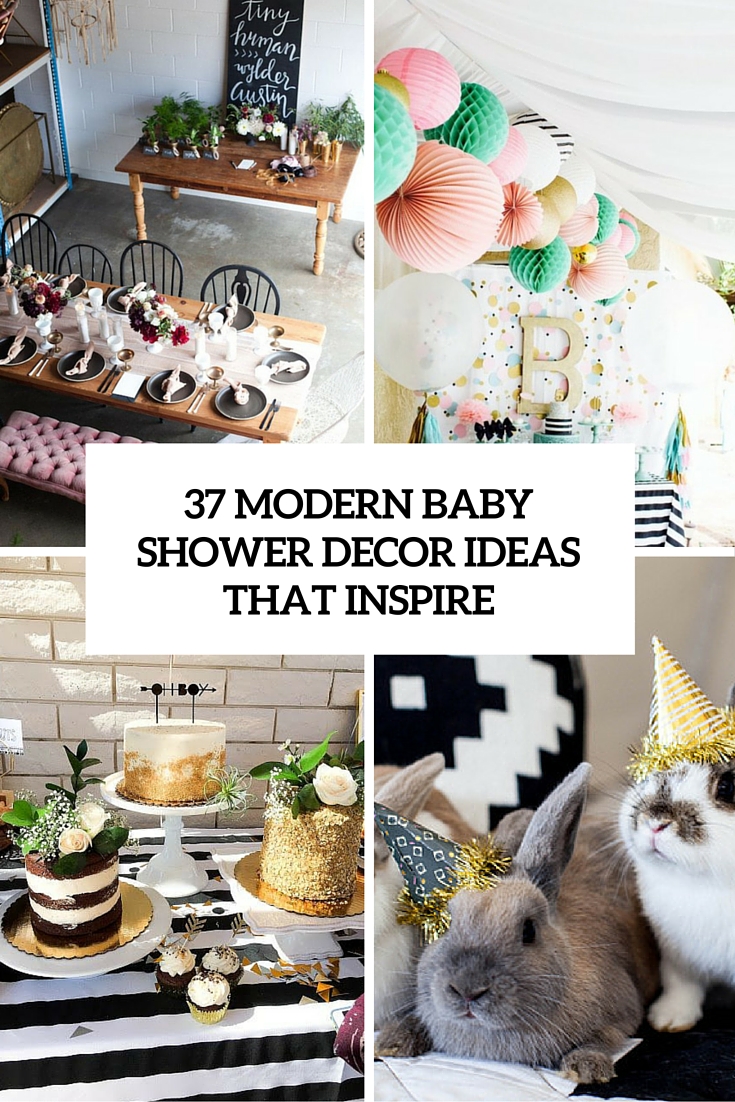 glam baby shower ideas