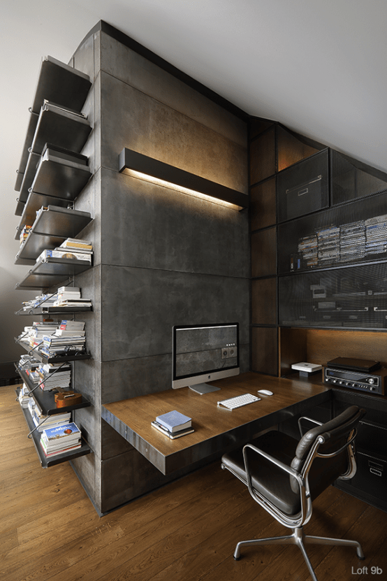 9b Industrial Loft With Brick Walls And Lots Of Metal In Decor