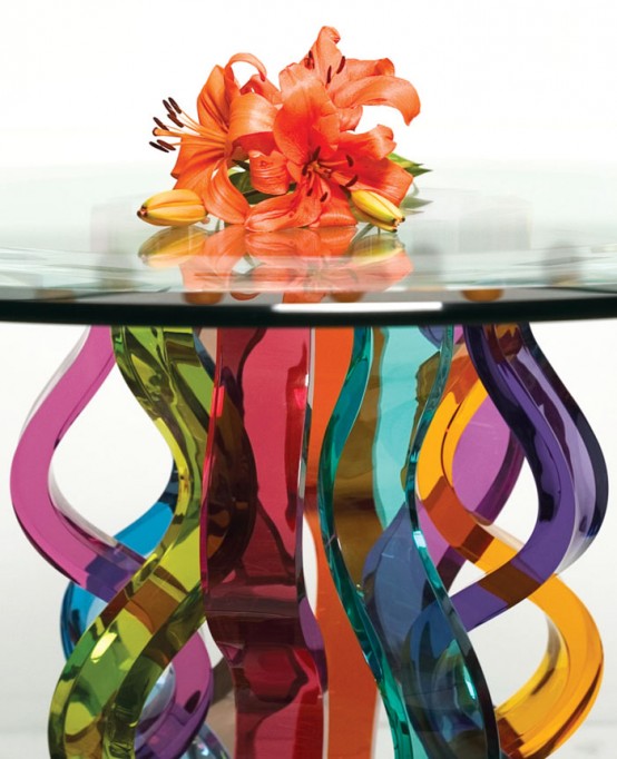 Beautiful Glass Bar Tables By H.studio