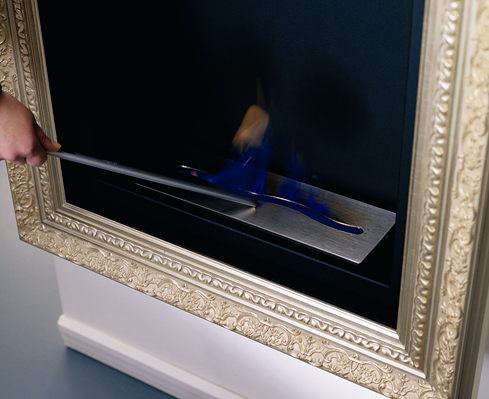 Beautiful Wall Mount Fireplace In Classic Style By Ozzio