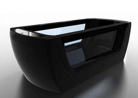 Black Freestanding Bathtubs By Gruppo Treesse