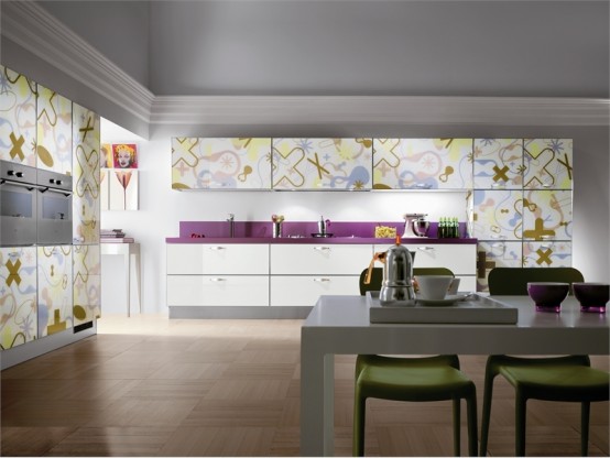 Bright and Alive Modern Kitchen Designs – Crystal by Scavolini