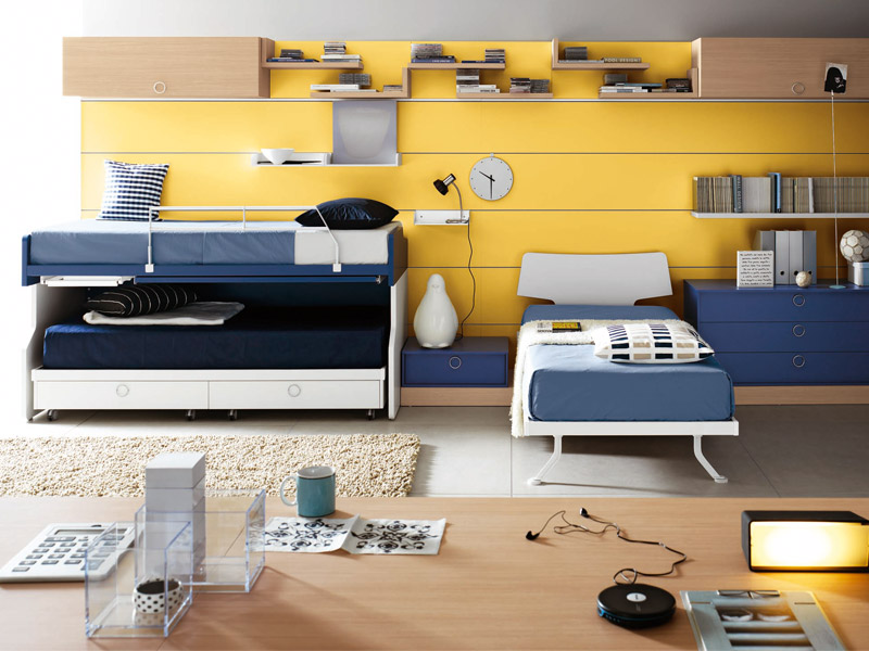 Bright And Ergonomic Furniture For Modern Teen Room By Battistella