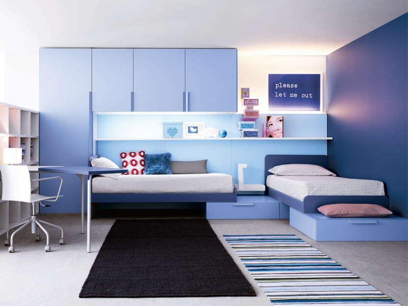 Bright And Ergonomic Furniture For Modern Teen Room By Battistella