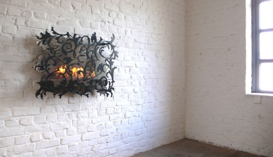 Charming Wall Mount Fireplace Mazzeto By Redwitz