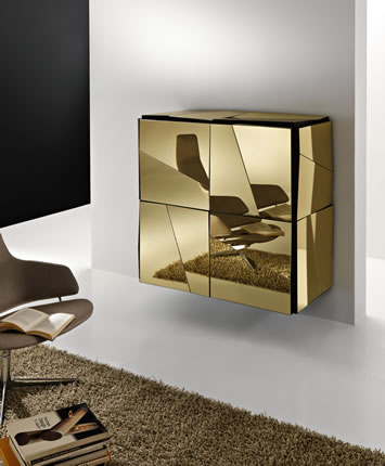Contemporary Sideboards With Mirror Finish Psiche By Tonelli