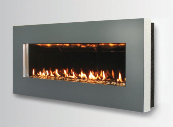 Contemporary Wall Mount Fireplace Slim By Spark Modern Fires