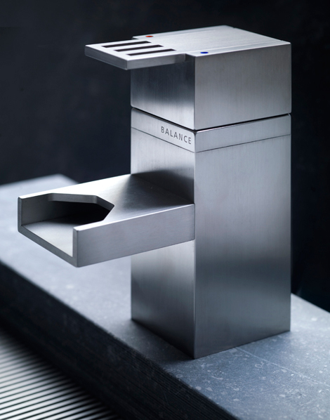 Contemporary Waterfall Faucet With Industrial Design By Balance