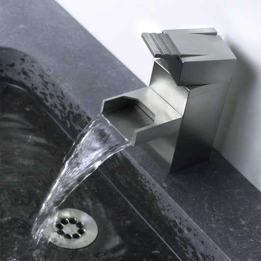 Contemporary Waterfall Faucet With Industrial Design By Balance