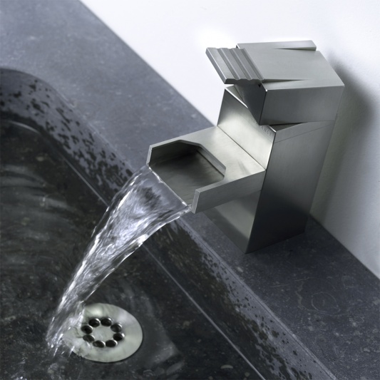 Contemporary Waterfall Faucet with Industrial Design by Balance