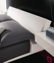 Contemporary Bed With Built In Lights Diaz By Prealpi