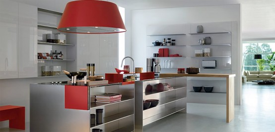 Contemporary Kitchen With Modular Work Island – EL_01 by Elmar