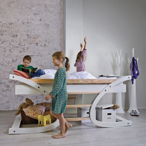 Cool Single And Bunk Kids Beds Wave By Mimondo