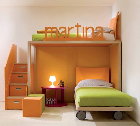 Cool and Ergonomic Bedroom Ideas for Two Children by DearKids