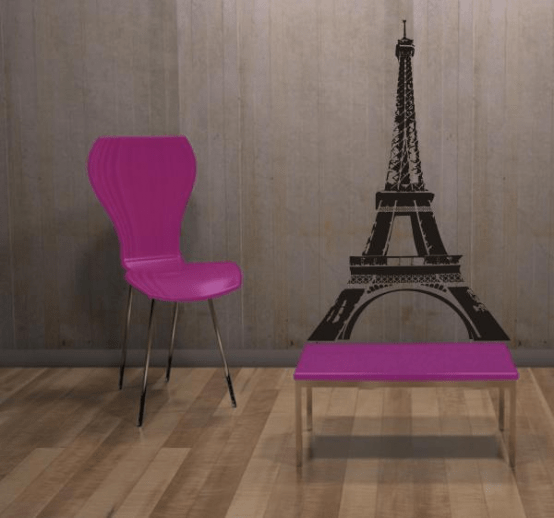 Cool Items For Paris Themed Room Design