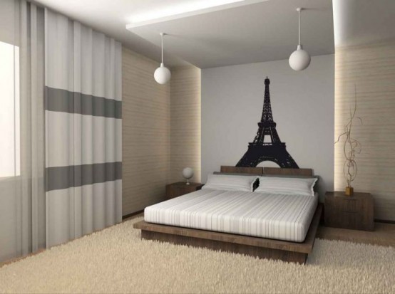 Cool Items For Paris Themed Room Design