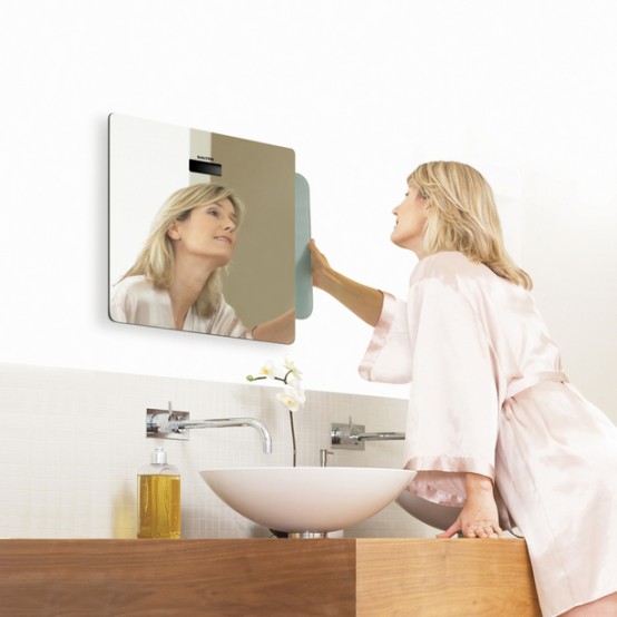 Cool Mirror For Small Bathroom  Salter Mirror Scale 