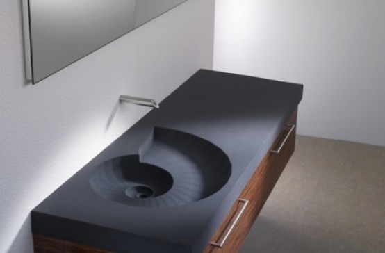 Creative Bathroom Washbasin Ammonit By Sasso