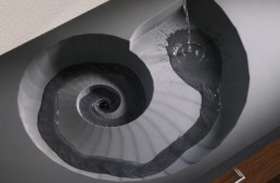Creative Bathroom Washbasin Ammonit By Sasso