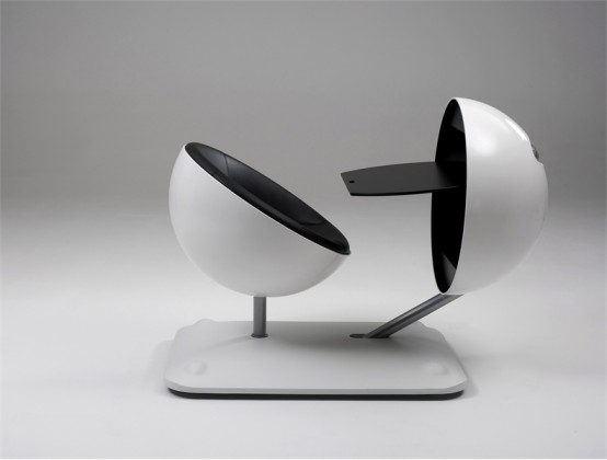 Creative And Ergonomic Work Station Globus By Artifort