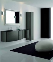 Elegant Black Bathroom Cabinets Max From Novello