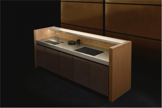 Elegant Wooden Kitchen Bridge By Armani Dada