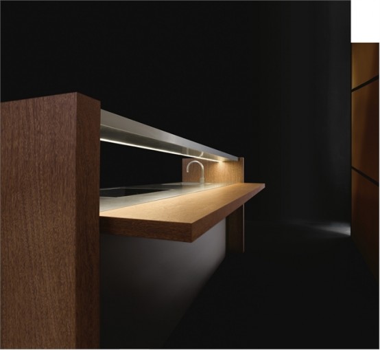 Elegant Wooden Kitchen Bridge By Armani Dada
