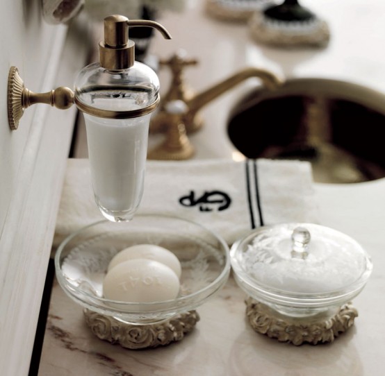 luxury accessories in bathrooms