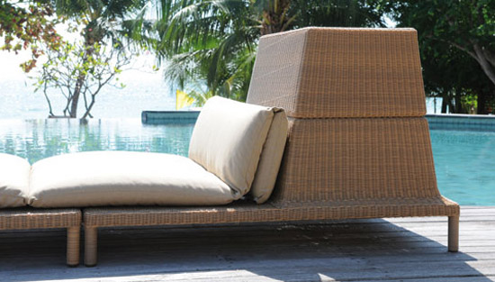 Fatback Sunlounger With Storage Basket