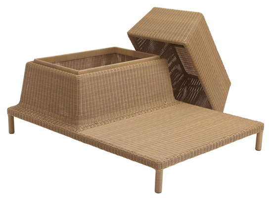 Fatback Sunlounger With Storage Basket