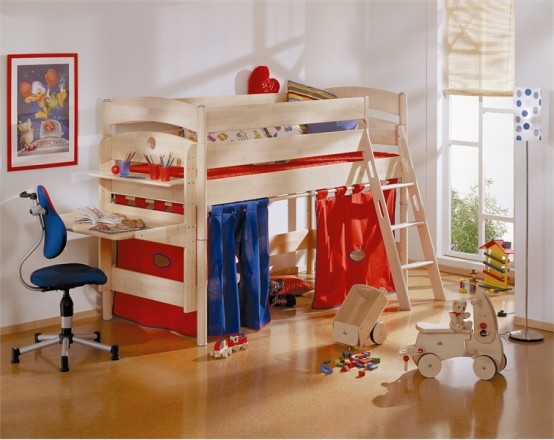 Funny Play Beds For Cool Kids Room Design By Paidi