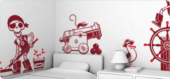 Giant Wall Sticker Sets For Cool Kids Room By E Glue