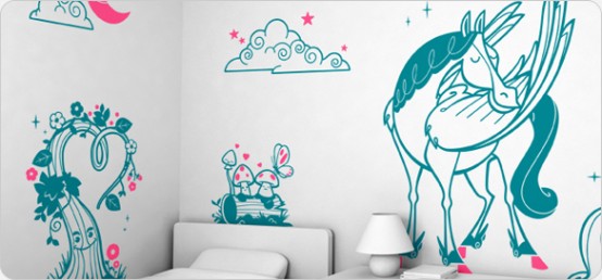 Giant Wall Sticker Sets For Cool Kids Room By E Glue
