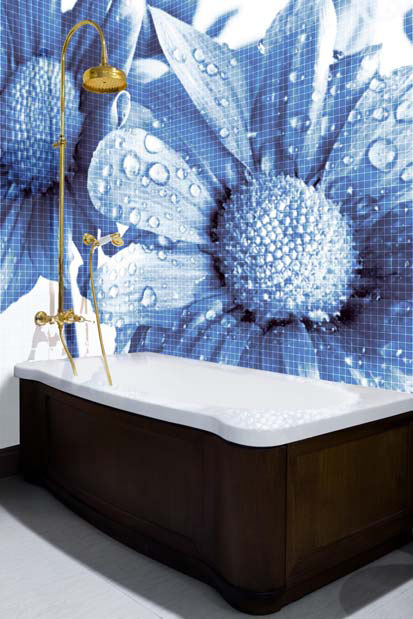 Mosaic Bathroom Tiles with Cool Images by Glassdecor - DigsDigs