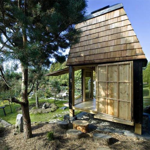 Tea House In A Peaceful Garden