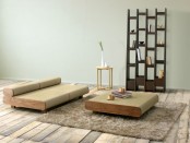 Japanese Eco Friendly Sofa And Ottoman Agura By Sajica