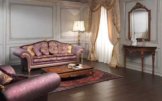 Luxury Classic Sofa And Armchairs Imperial By Vimercati Media
