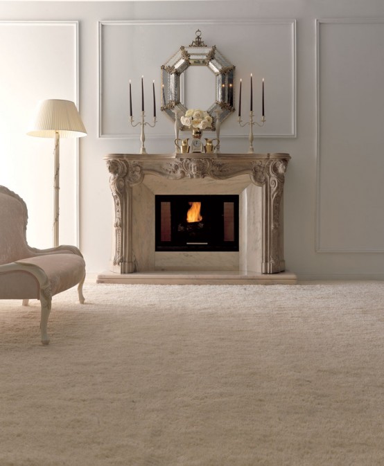 Luxury Fireplaces for Classic Living Room by Savio Firmino Luxury Fireplaces for Classic Living Room by Savio Firmino