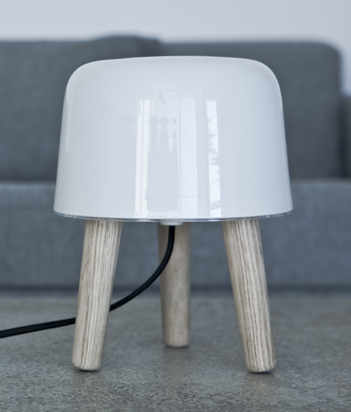 Milk Lamp Wood Sweden Table Lamp