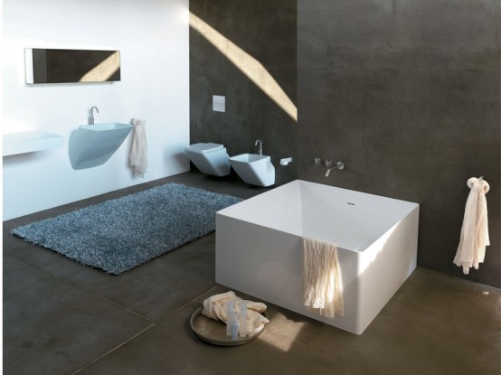 Minimalist Square Bathtub By Colacril