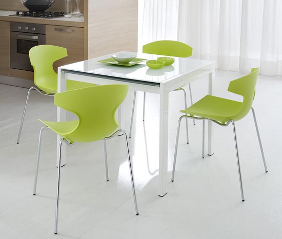 Modern Bright Kitchen Chairs From Domitalia