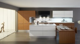 Modern Kitchen In Wooden Finish