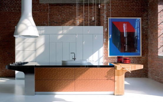 Modern Kitchen With Original Finish Mesa By Schiffini