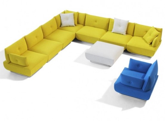 Modern Modular Sofa and Armchair with Flexible Design from Blå Station