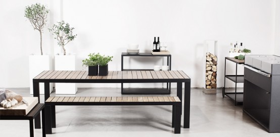 Modern Outdoor Dinner Set from Röshults