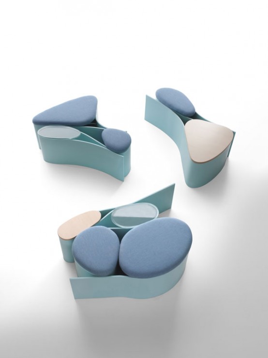 Modern And Creative Wall Panel And Seating System Neverending Evolution By Andreoli